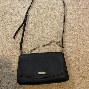 Black with gold chain Kate Spade cross body